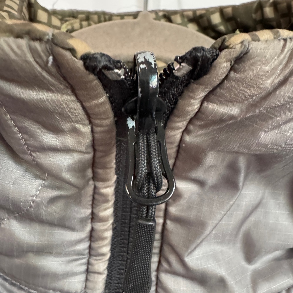 Wild Things Reversible Primaloft Night Camo Hooded Jacket, Large Made in USA - Picture 10 of 12